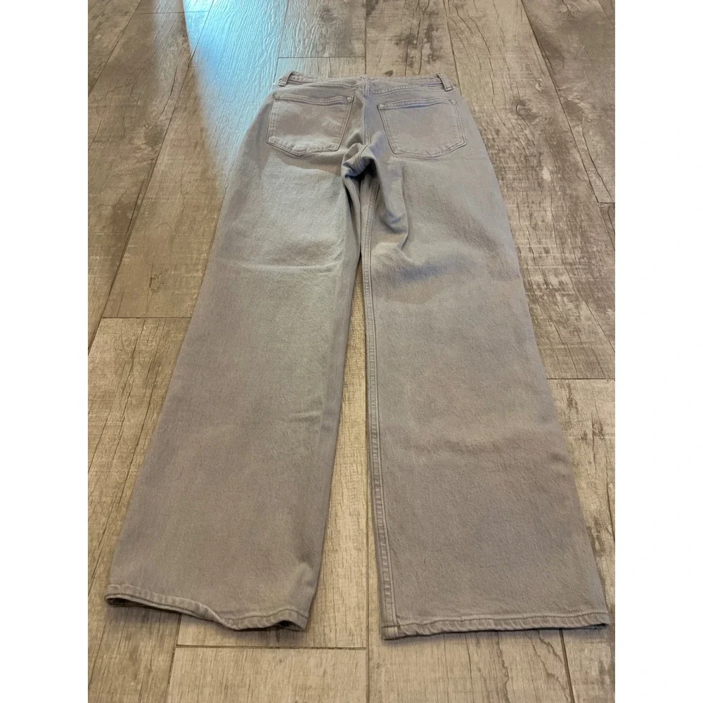 Abercrombie & Fitch 90s Relaxed Jean High Rise Curve Love Grey 28‎ 6R